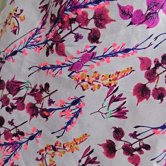 Victoria's Secret Floral & Purple Lace Nightgown Size Medium - Picture 3 of 7